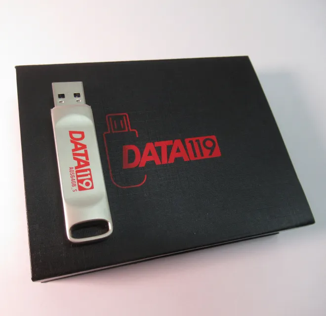 DATA119 USBメモリ 64GB (シルバー)