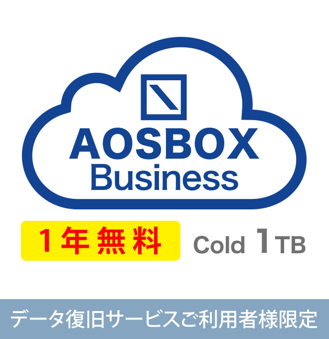 【ダウンロード版】データ復旧サービスご利用者様限定／AOSBOX Business「クラウドバックアップサービス特別プラン」