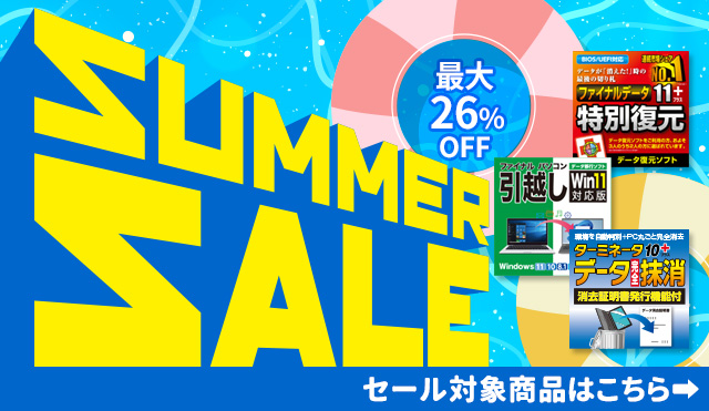 【セール開催】夏休みにやりたいデータ整理とメンテナンス／AOSストア